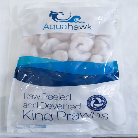 Frozen Peeled & deveined king prawns 1kg